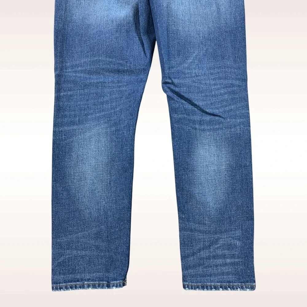 The Stronghold Selvedge Jeans Mens 36x31 Blue Relaxed Tapered Button Fly Stretch - Picture 12 of 16
